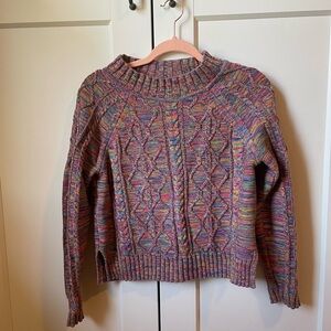 GAP 100% Cotton Multicolor Cable-Knit Women's Sweater
